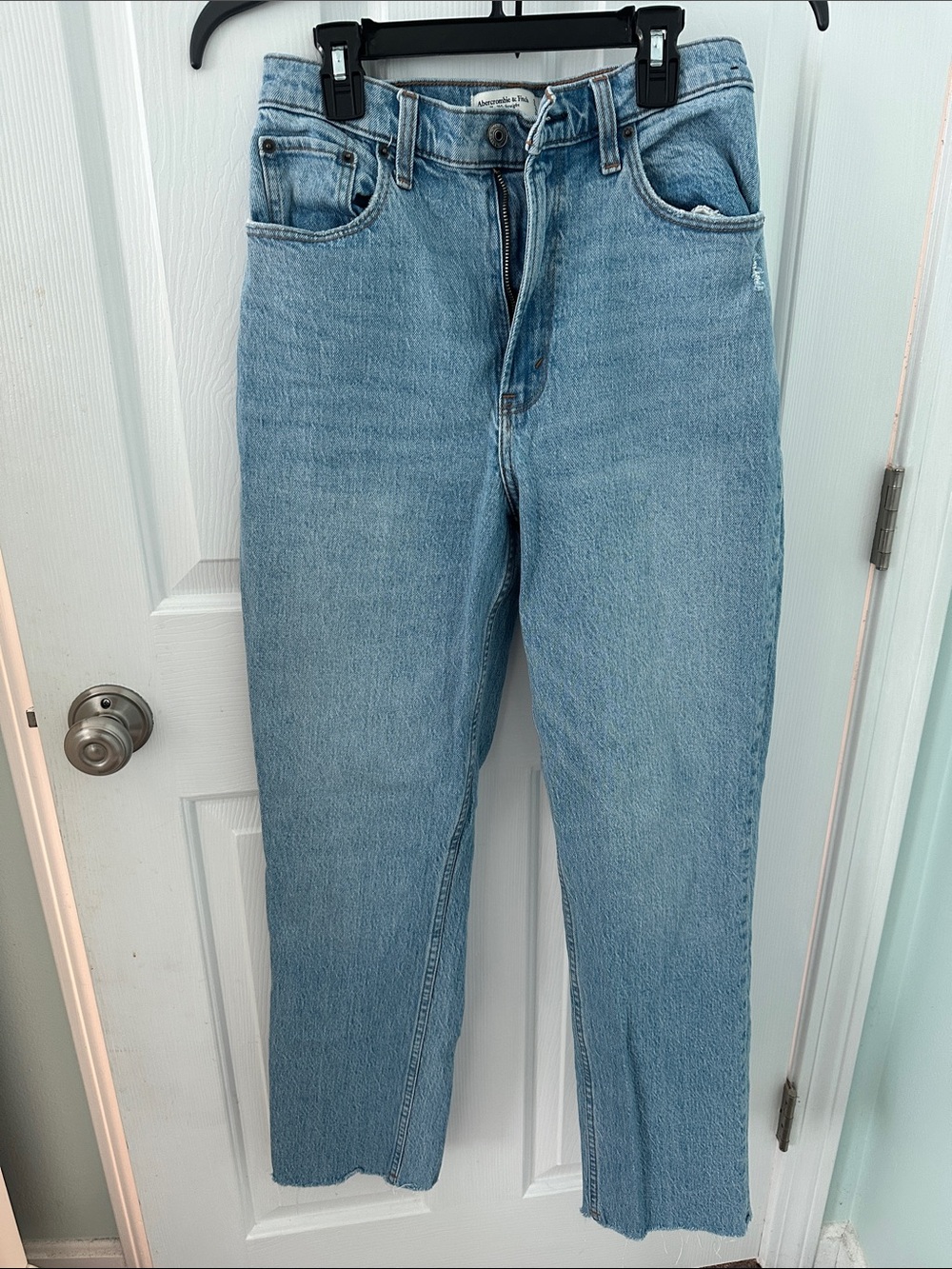 Abercrombie & Fitch Light Blue Straight Leg Jeans